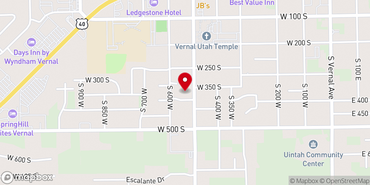 Map showing location of Our Saviour Lutheran Church