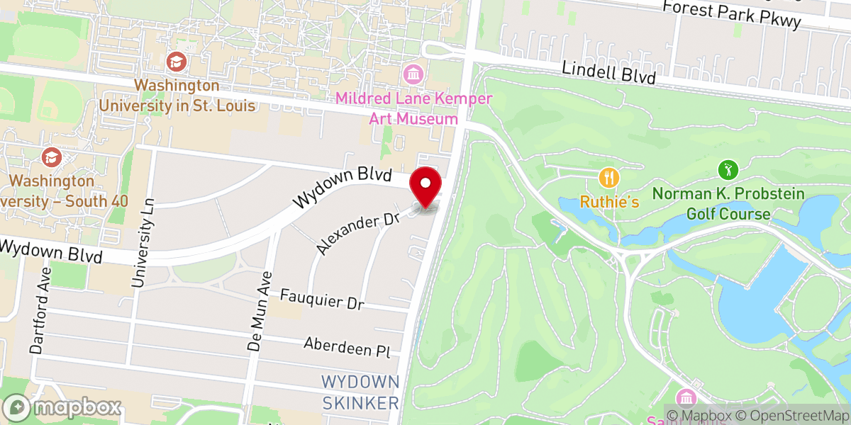 Map showing location of Memorial Presbyterian Church