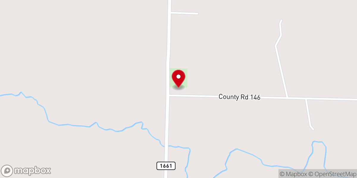 Map showing location of Fairview Church