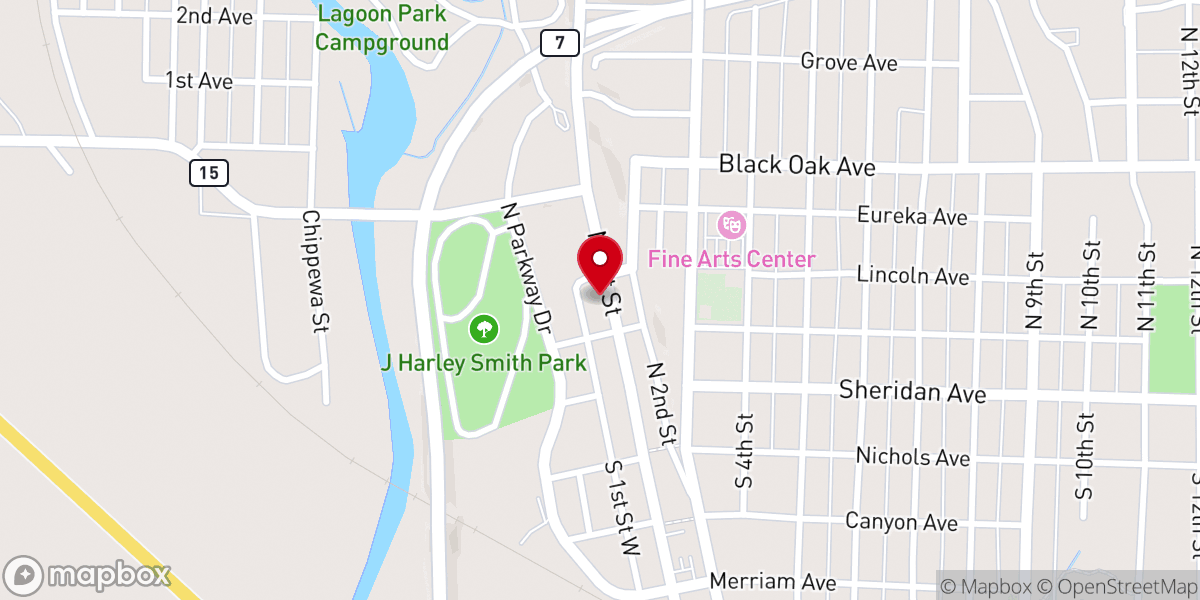 Map showing location of Iglesia Pentecostes Nueva