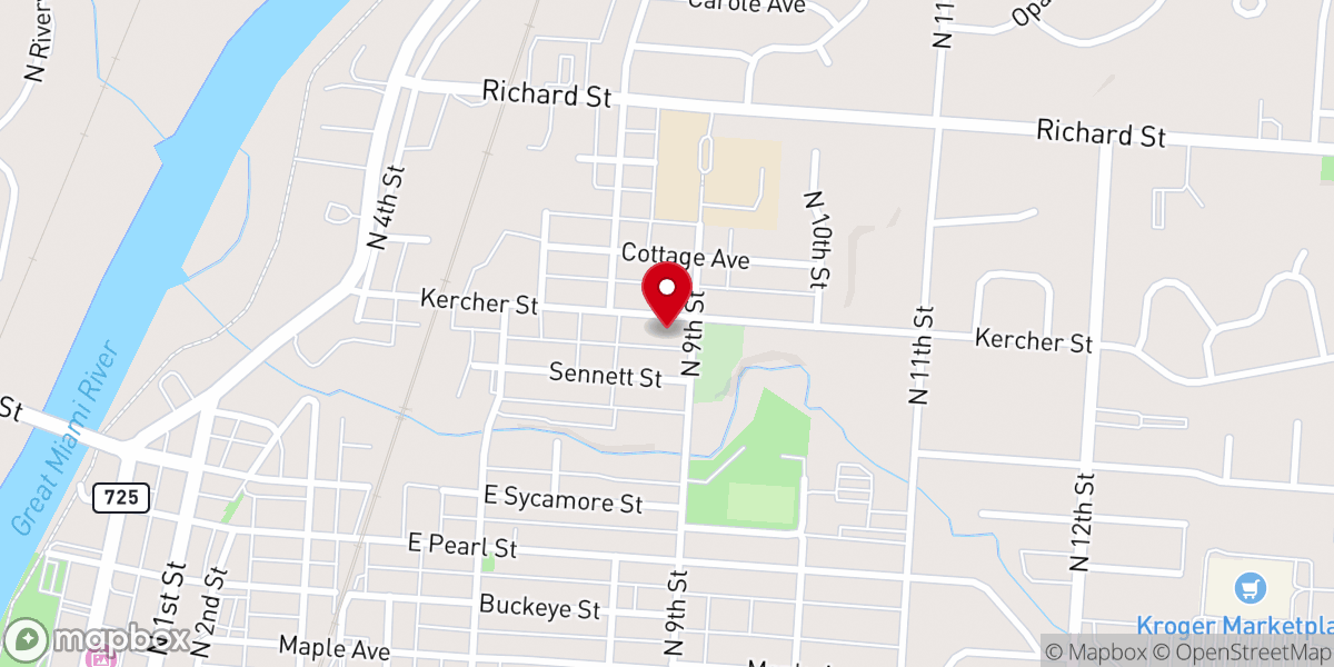 Map showing location of Wesleyan Church East