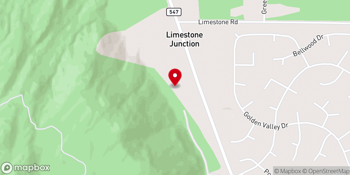 Map showing location of Paradise Gospel Church