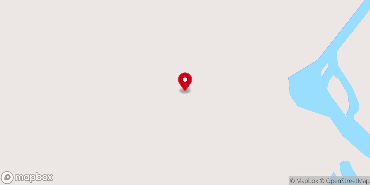 Map showing location of Preaux Roofing & Construction