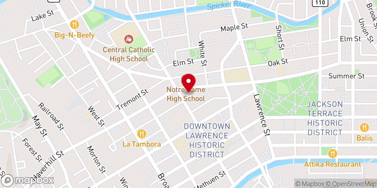 Map showing location of Saint Mary of the Assumption Church