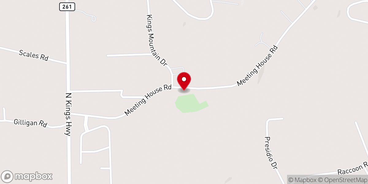 Map showing location of High Hills AME Church