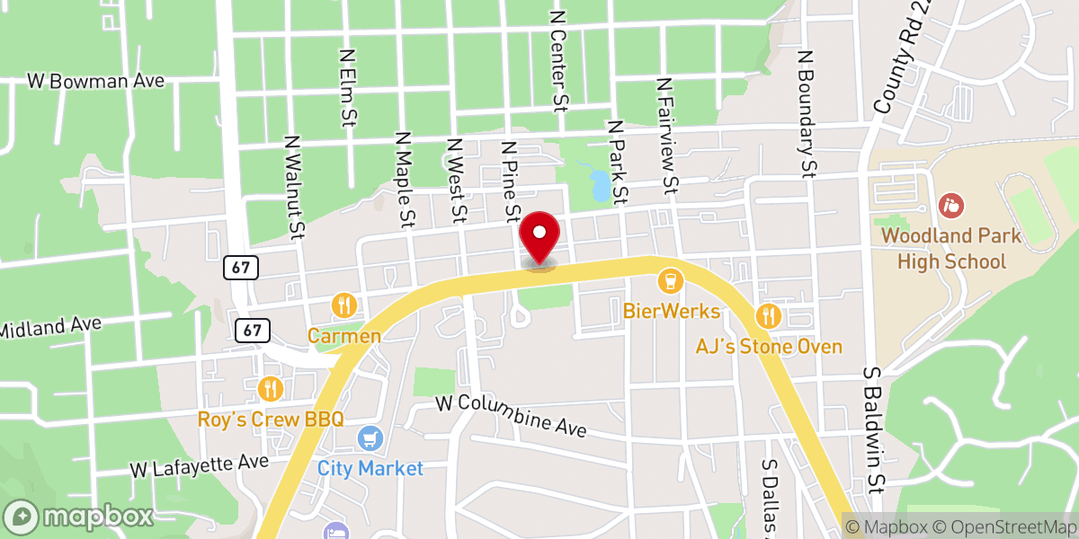 Map showing location of Model Citizen Coffee