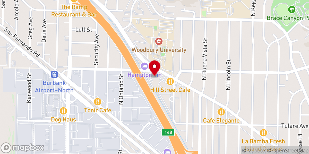Map showing location of Western Diocese of the Armenian Church of North America (Headquarters)