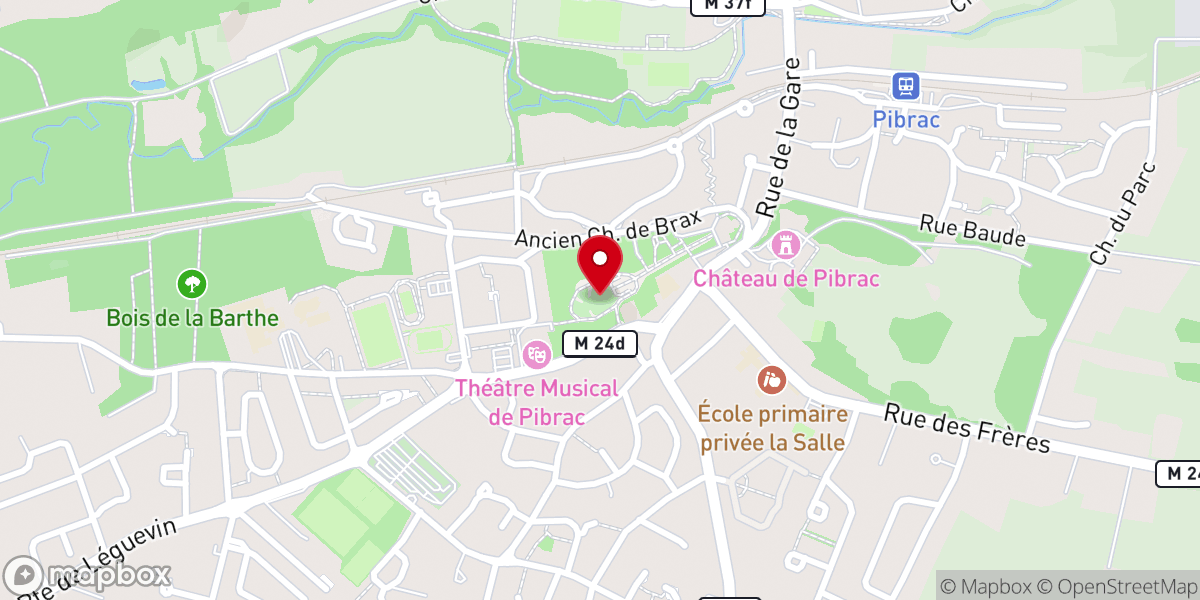 Map showing location of Basilique Sainte-Germaine de Pibrac