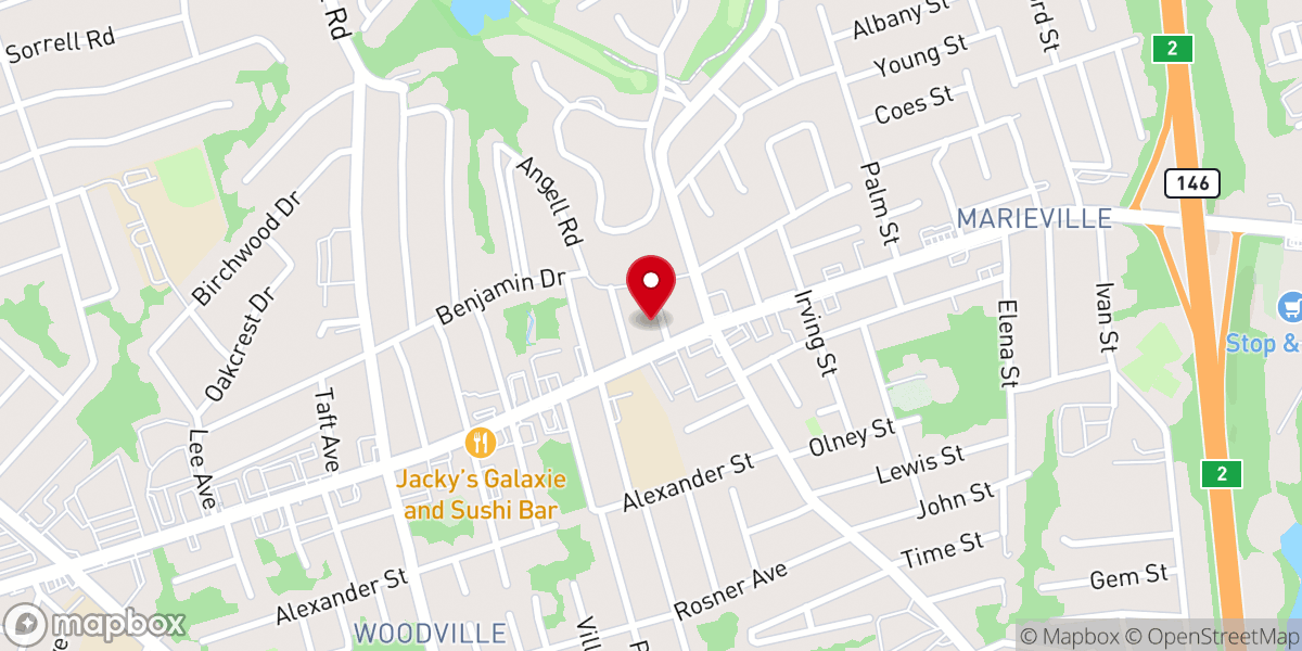 Map showing location of St. Anthony Church Rectory