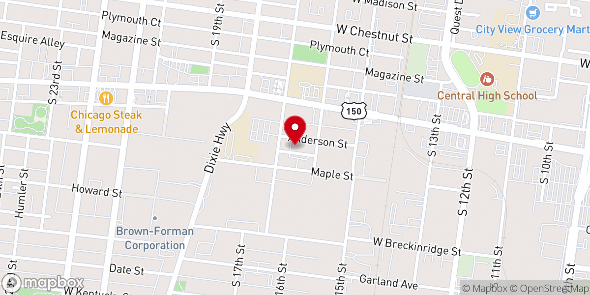 Map showing location of King Solomon Missionary Baptist Church