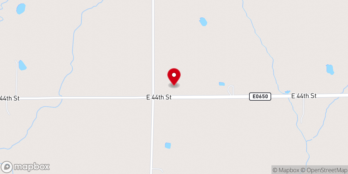 Map showing location of Council Valley Baptist Church