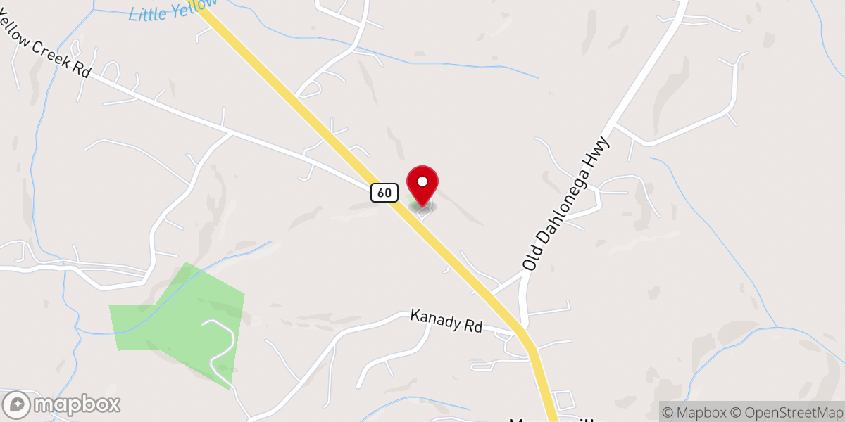 Map showing location of Murrayville Congregational Holiness Church