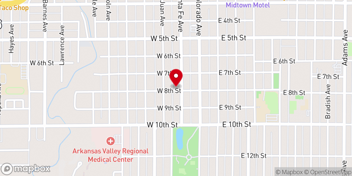 Map showing location of Upper Room Fellowship