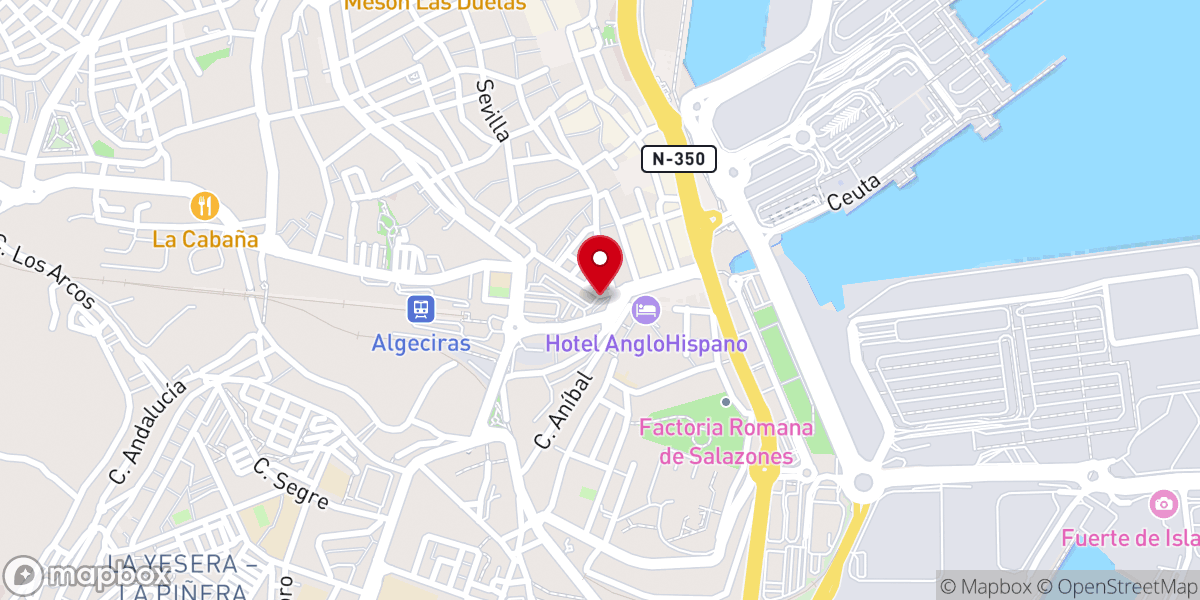 Map showing location of Capilla del Santo Cristo de la Alameda