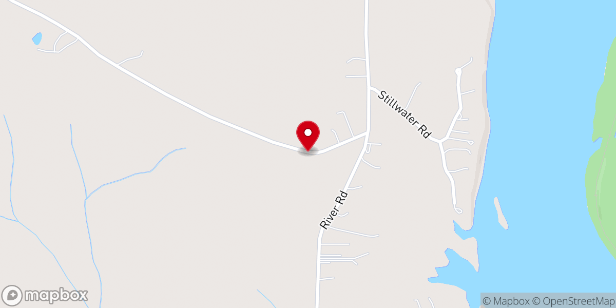 Map showing location of Flat Creek Church
