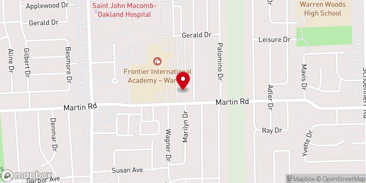 Map showing location of The Life Church