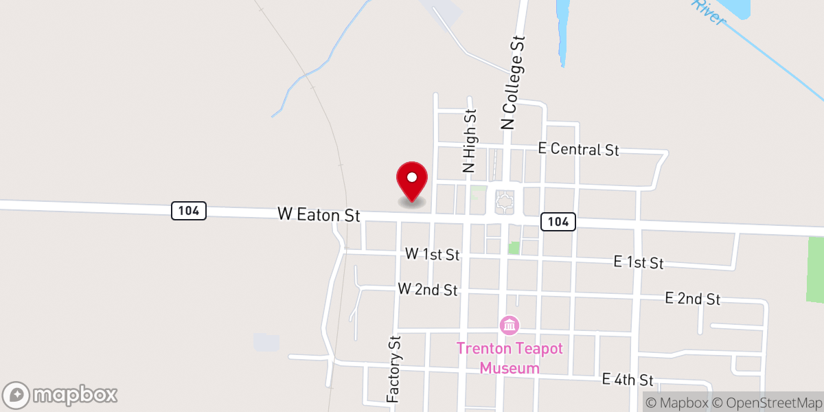 Map showing location of True Light Community Ministries