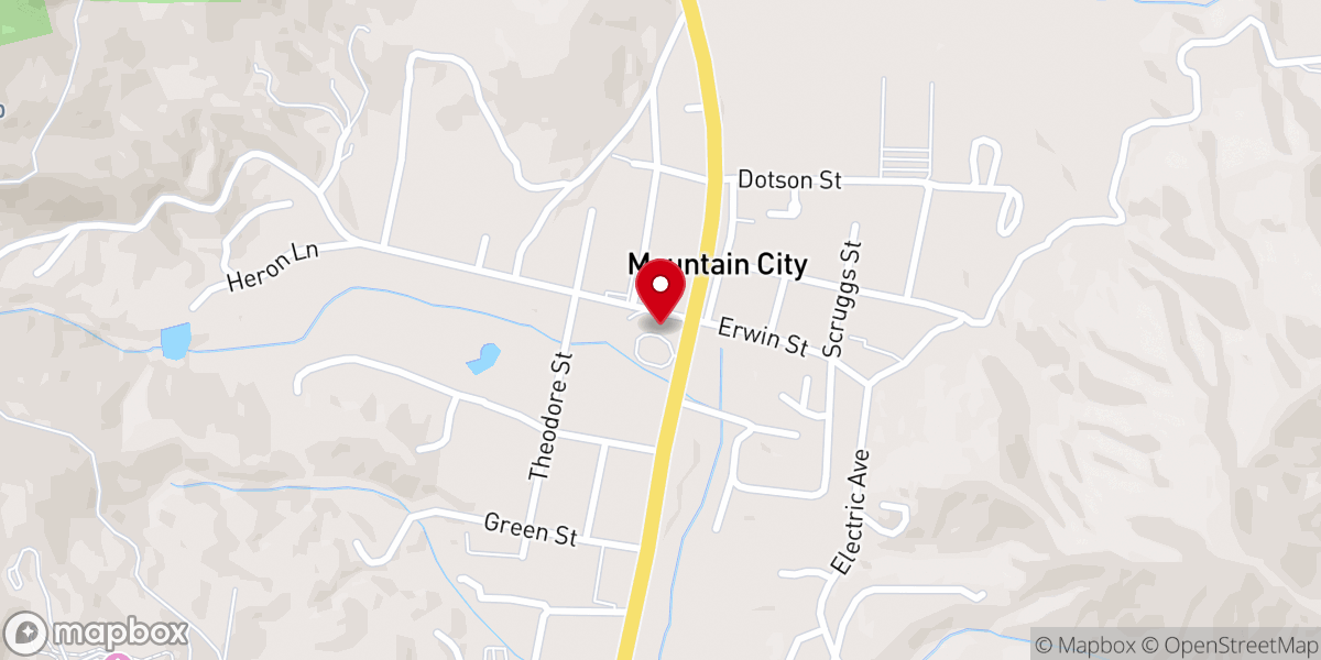 Map showing location of First Christian Church