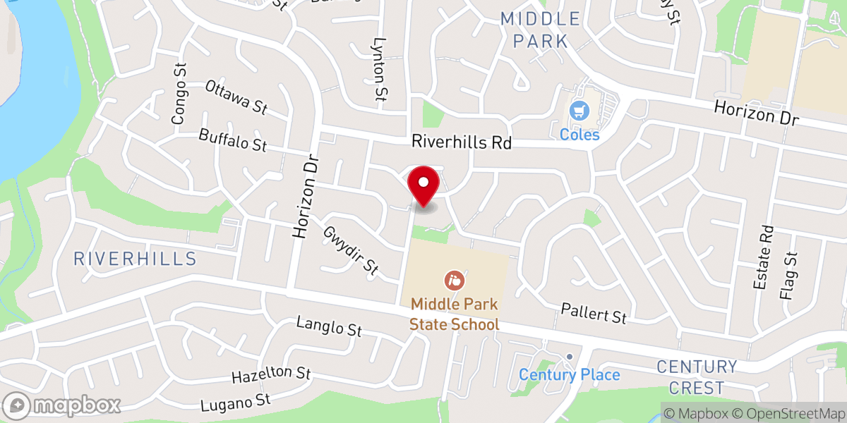 Map showing location of St. Catherine's Anglican Ministry, Middle Park