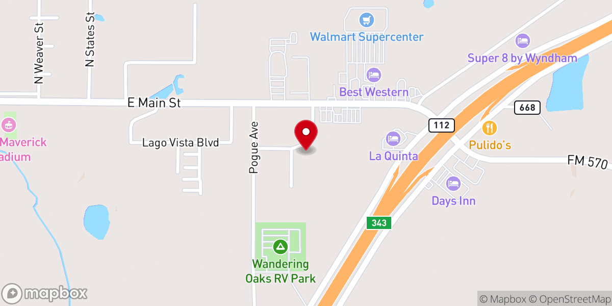 Map showing location of Eastland Kingdom Builders Fellowship