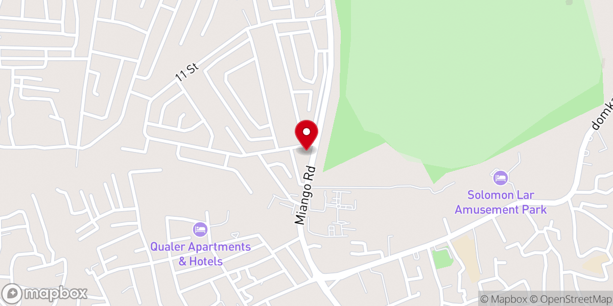 Map showing location of Unity Baptist Church