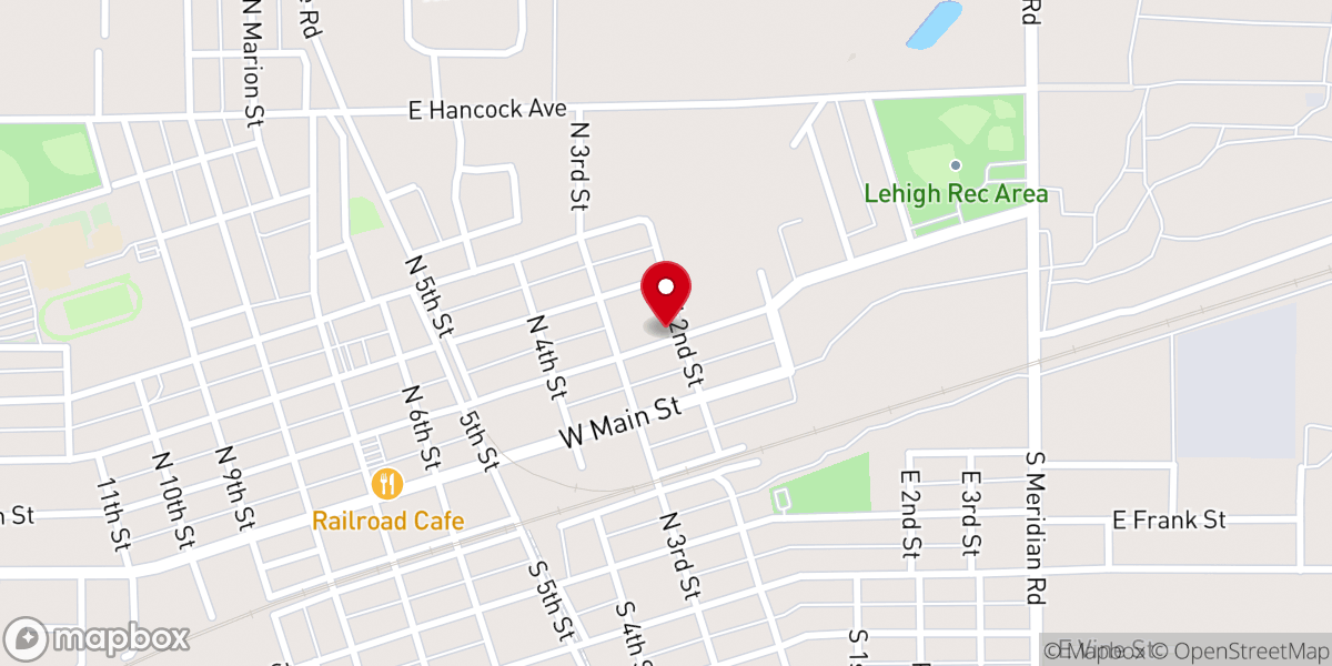 Map showing location of Resurrection Life Ministries Mitchell