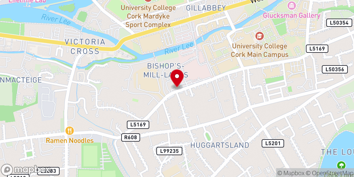 Map showing location of Poor St Clares Catholic Church