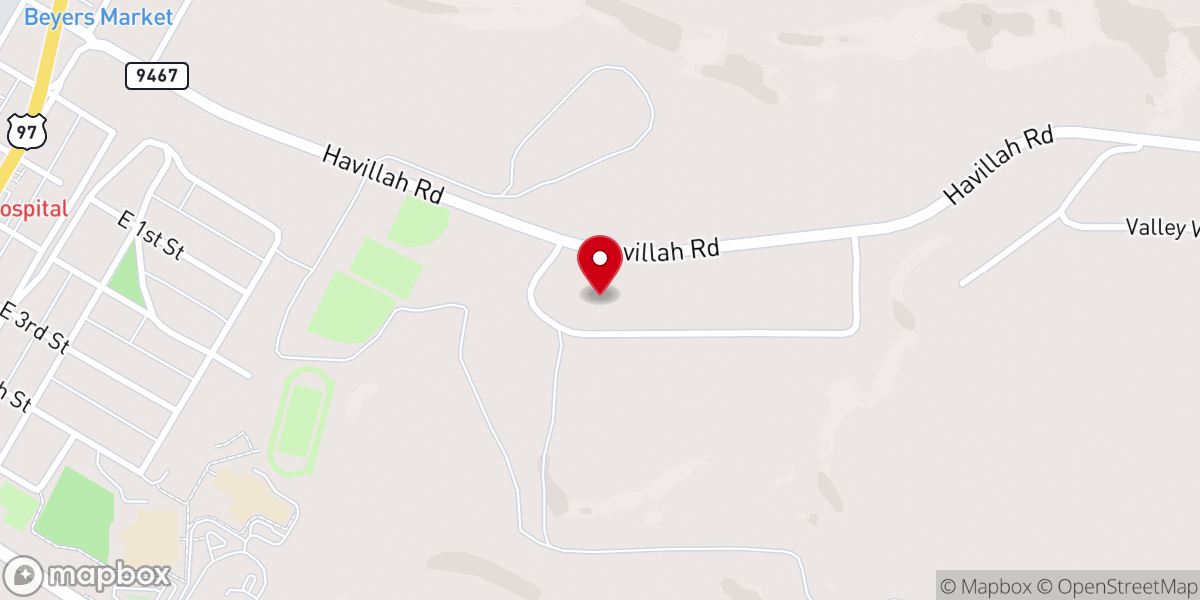 Map showing location of Free Methodist Church