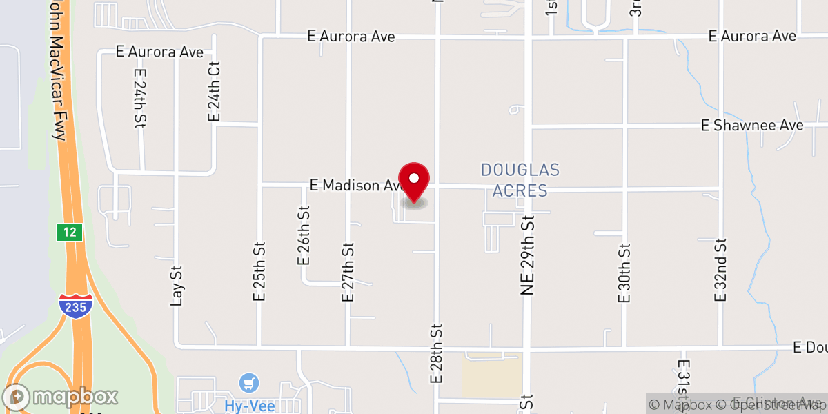 Map showing location of Staves Memorial United Methodist