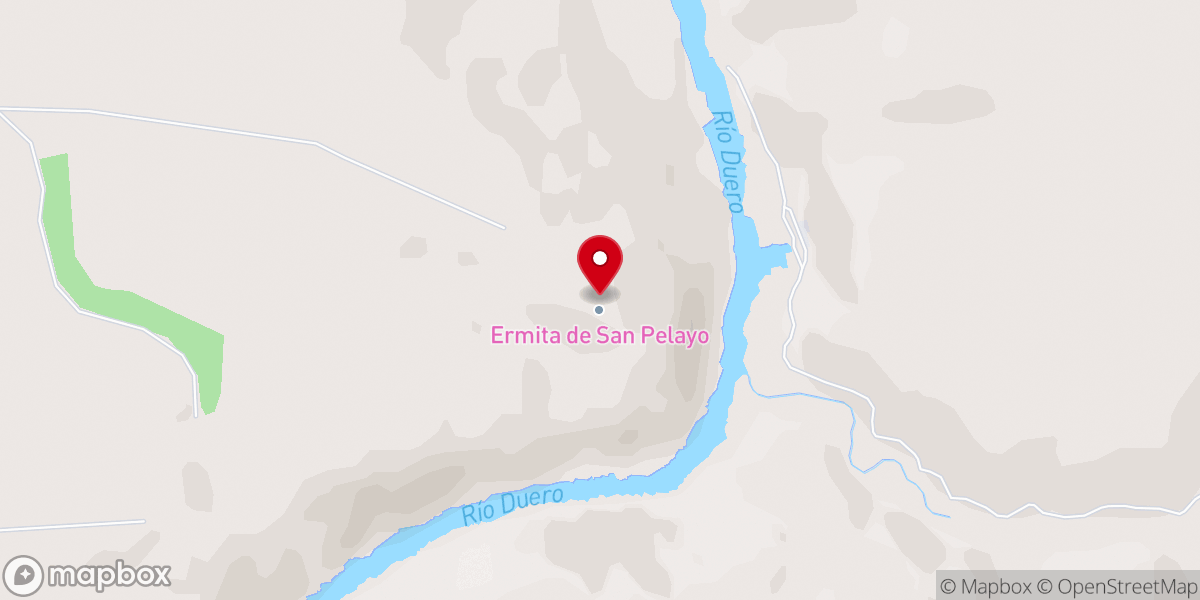 Map showing location of Ermita de San Pelayo