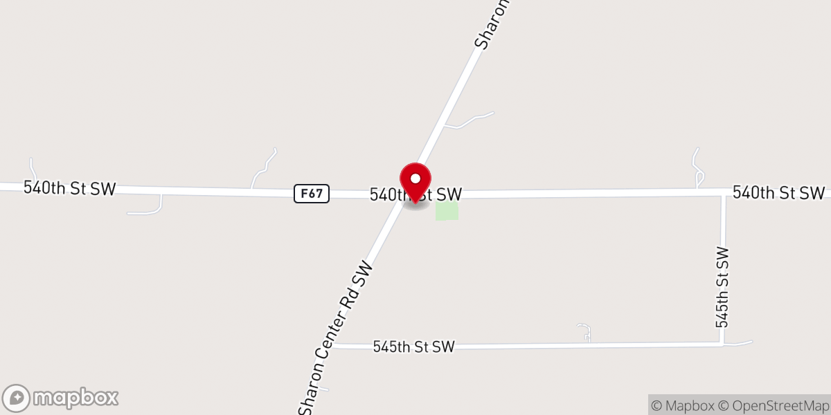 Map showing location of Fairview Mennonite Church
