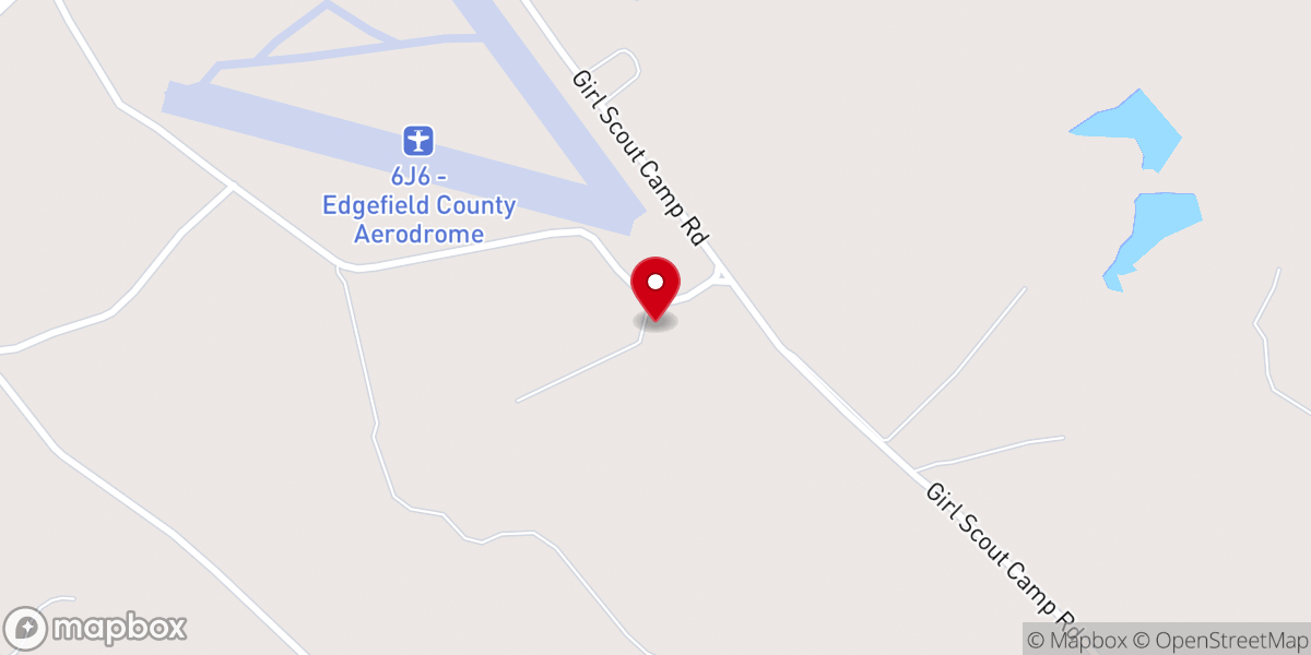 Map showing location of Young Piney Grove Baptist Church