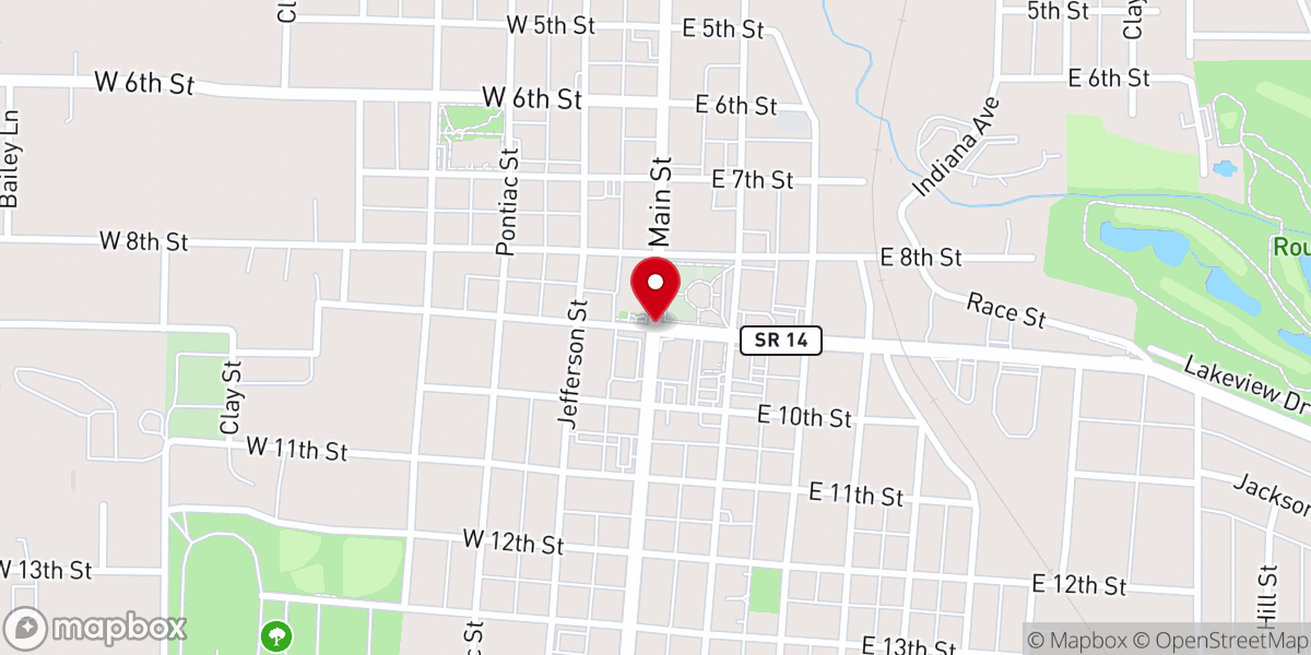 Map showing location of Rochester Township