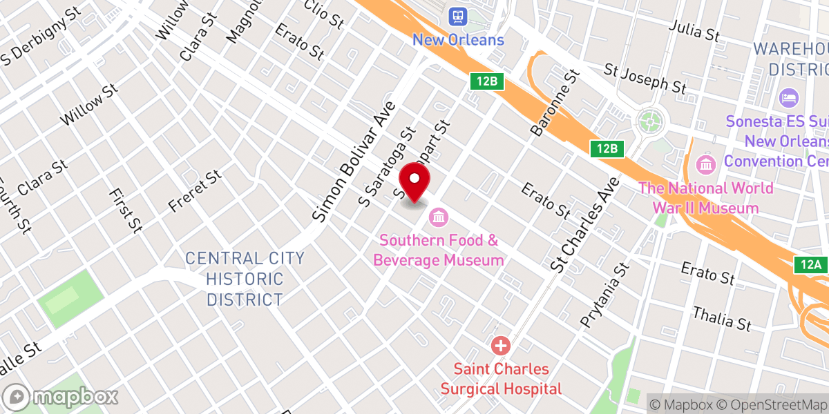 Map showing location of Gloryland Mount Gillion Baptist Church