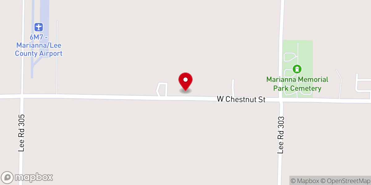 Map showing location of Church of God