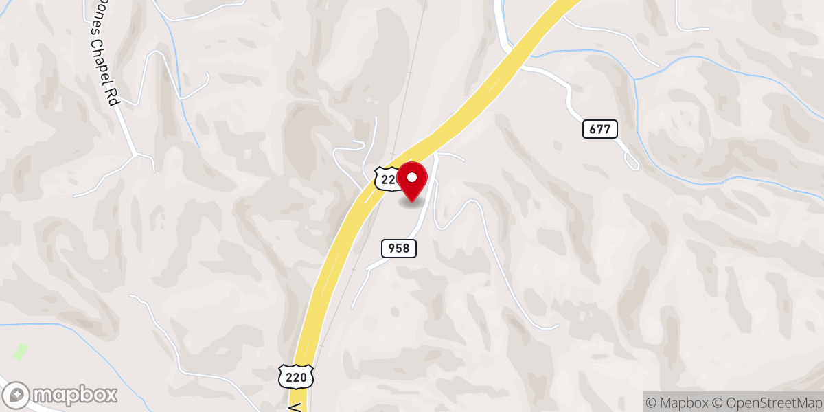 Map showing location of Trinity Reformed Baptist Church