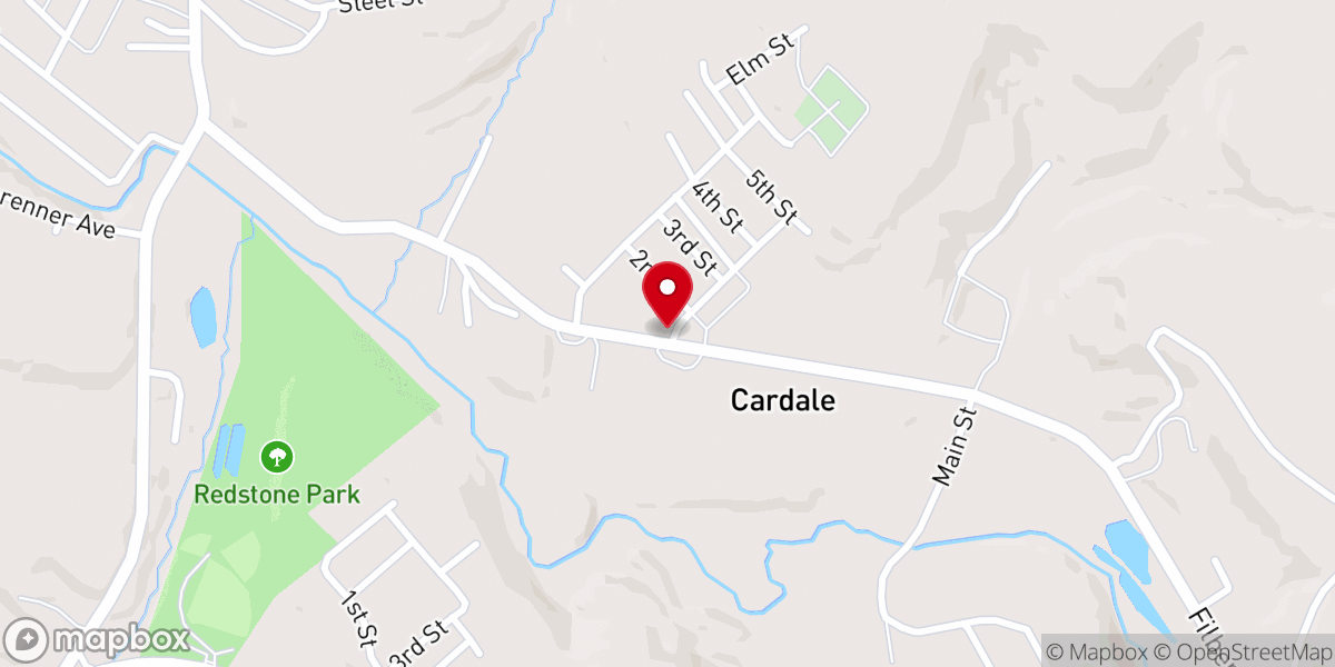 Map showing location of Mt Ararat Baptist Church