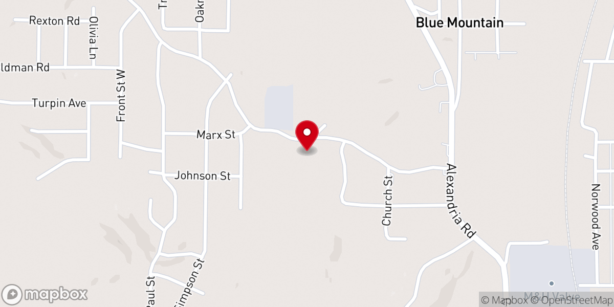 Map showing location of The Bridge Christian Center