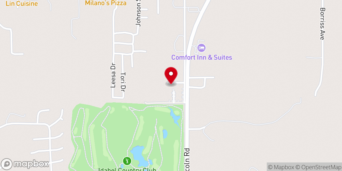 Map showing location of Ron Short Evangelistic Association