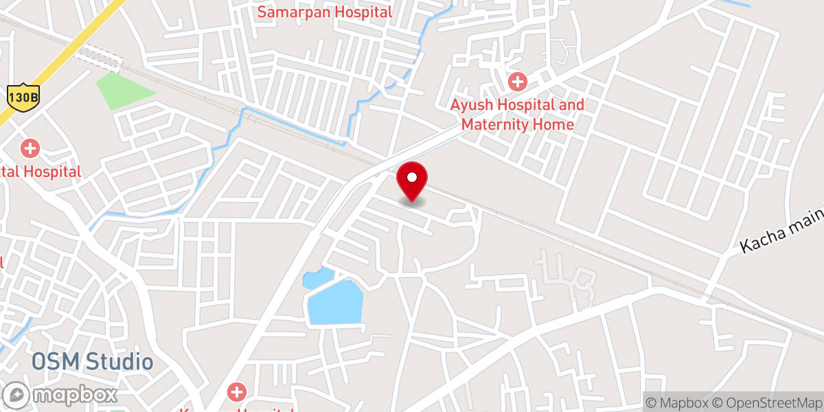 Map showing location of Mr. Cornelius Lakra