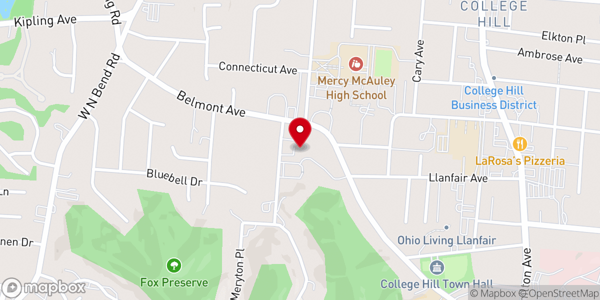 Map showing location of St George Serbian Orthodox Church