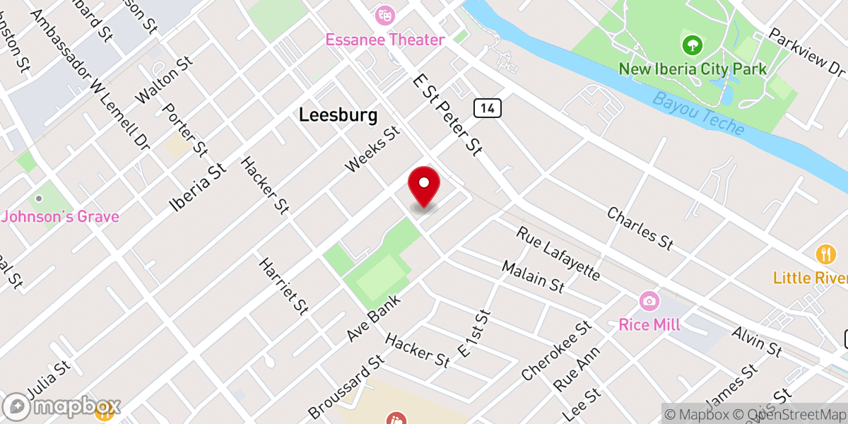 Map showing location of Star Pilgrim Baptist Church