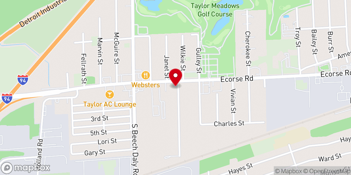 Map showing location of Faith Christian Center