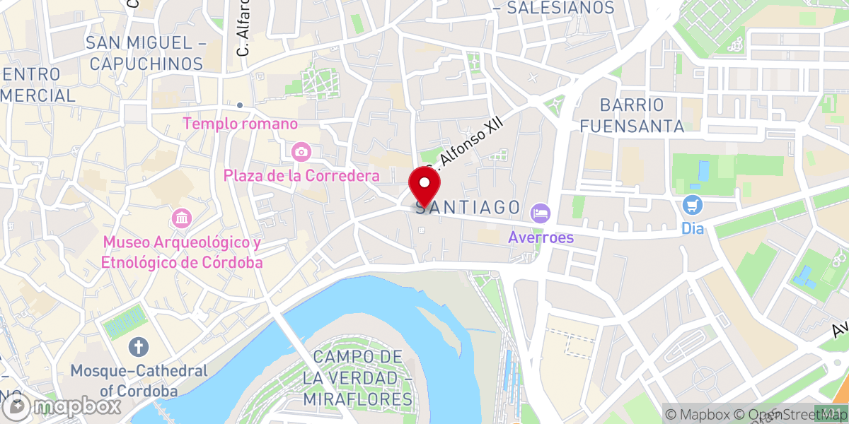 Map showing location of Convento de Santa Cruz