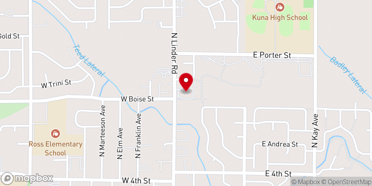 Map showing location of Kuna Seventh-day Adventist Church
