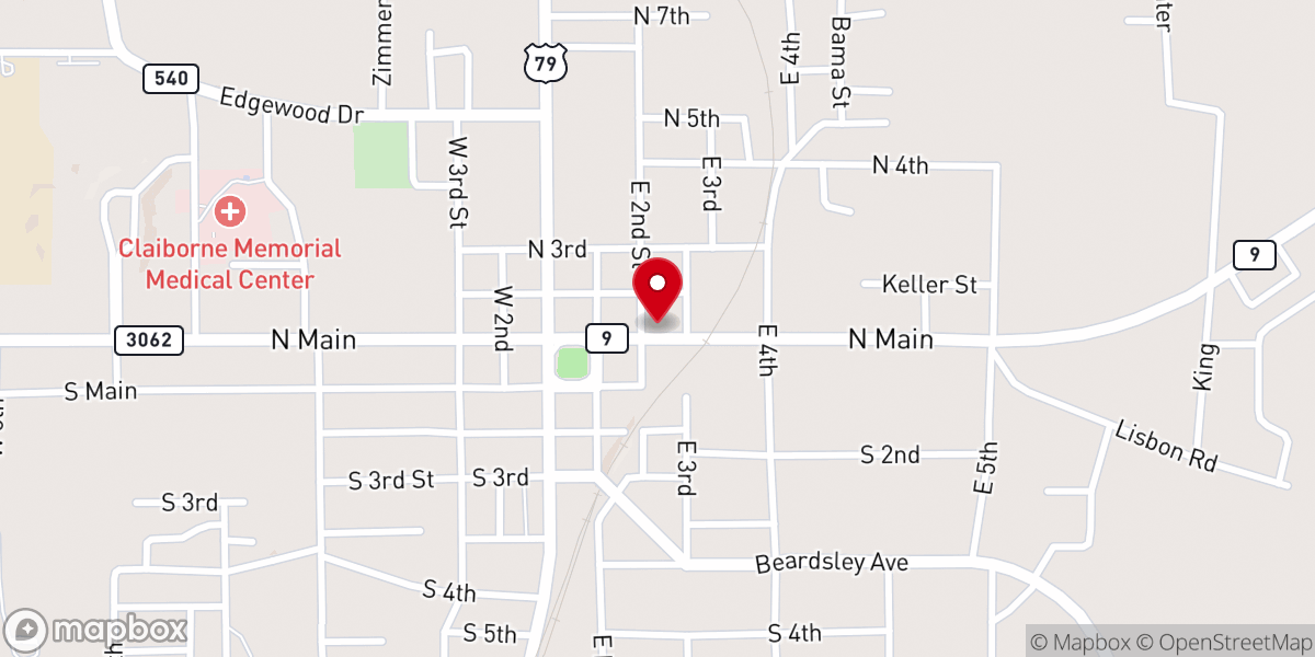 Map showing location of Saint Margaret Catholic Church