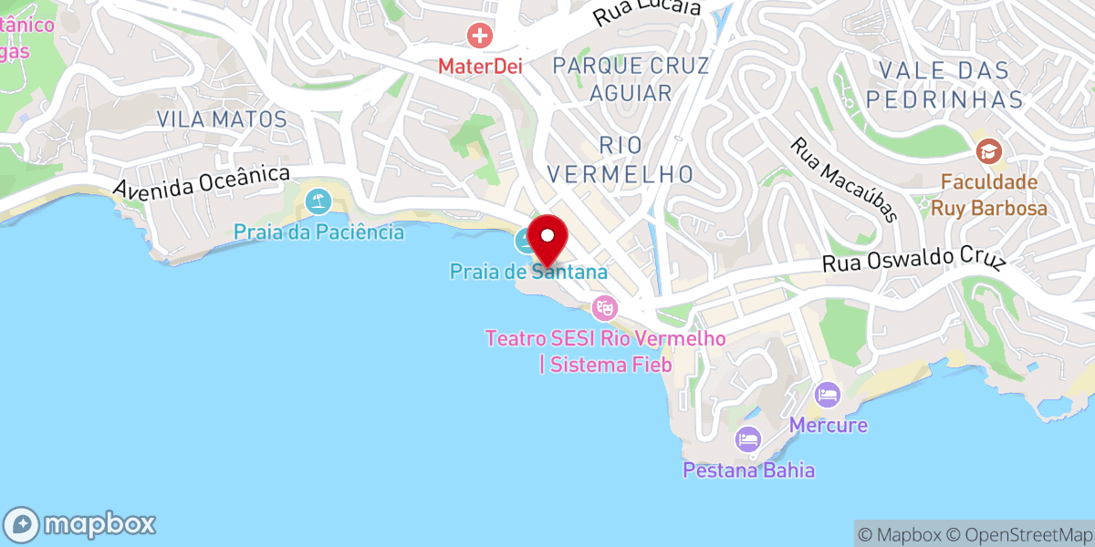Map showing location of Paróquia Sant'ana - Rio vermelho
