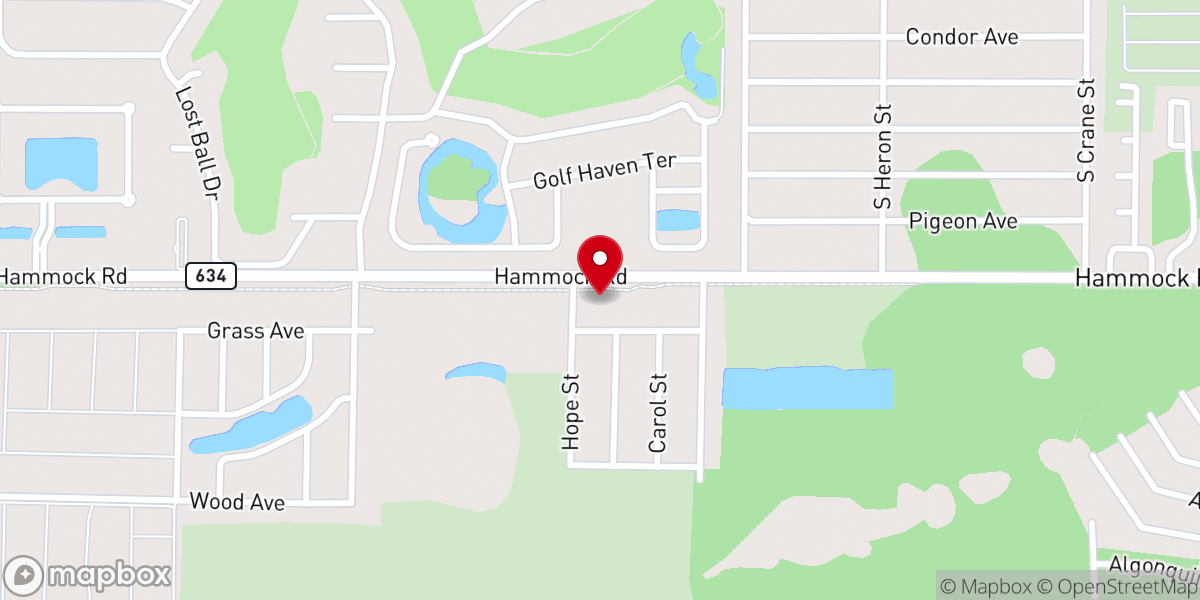 Map showing location of New Life Lutheran Church