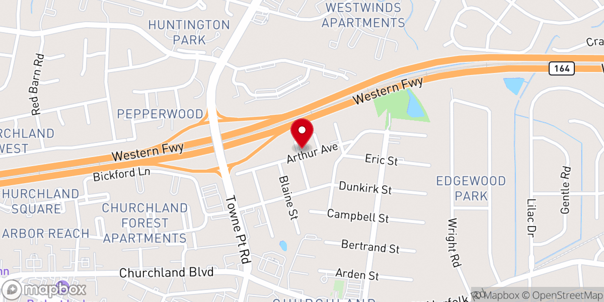 Map showing location of Pentecoastal Holiness Church