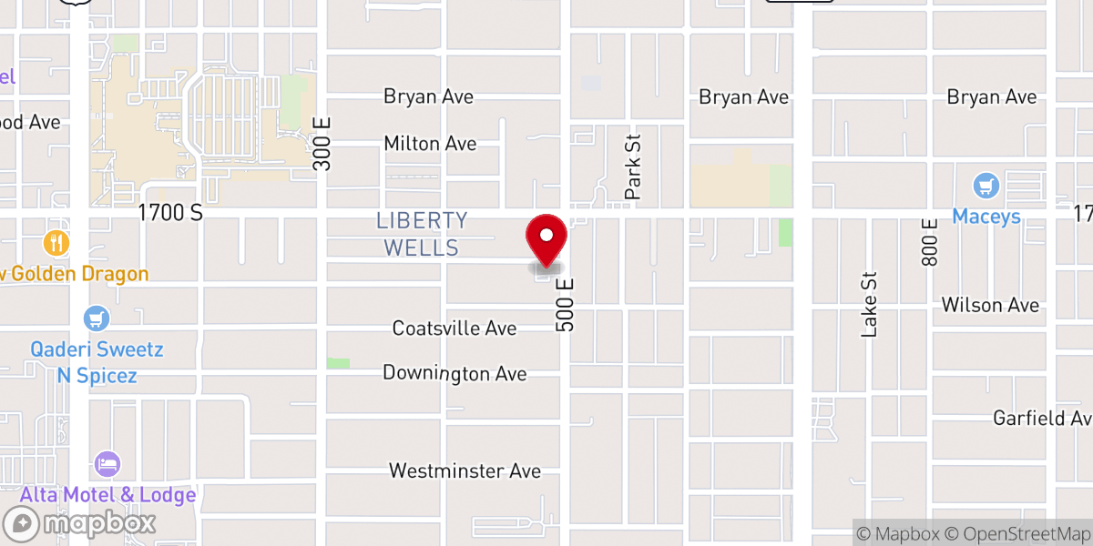 Map showing location of Centenary United Methodist Church